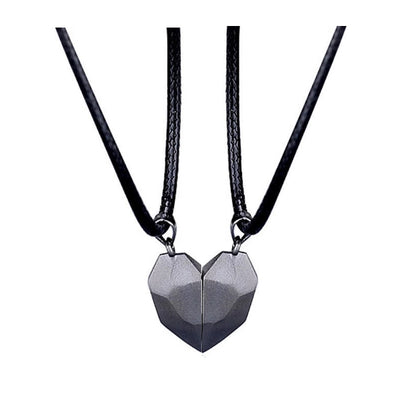 Creative Magnet Necklace Love Heart Broken Men And Women