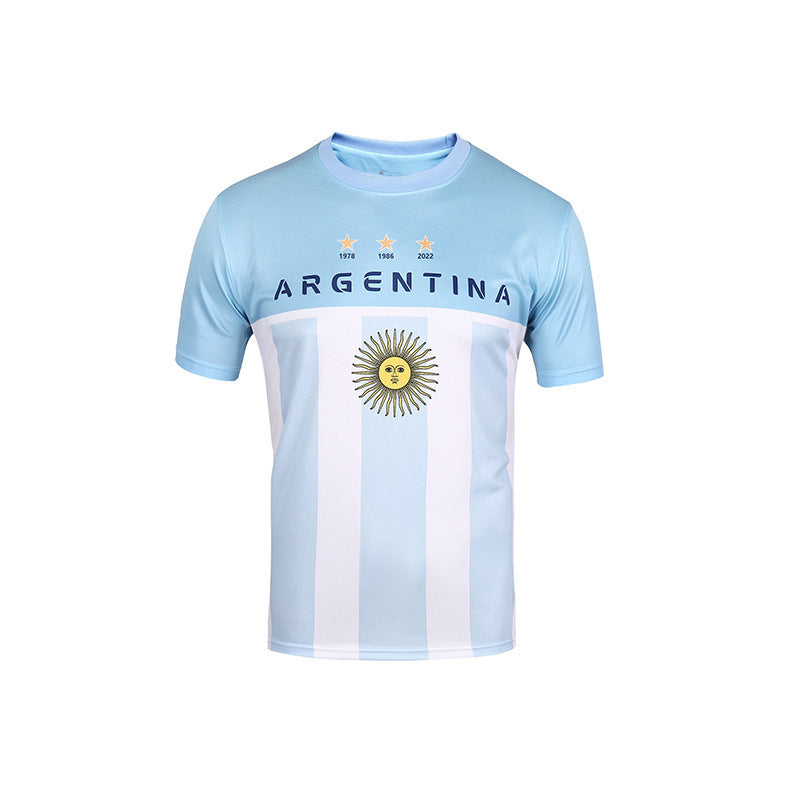 World Cup European Cup Soccer Uniform 3D Printed Short Sleeve Jersey